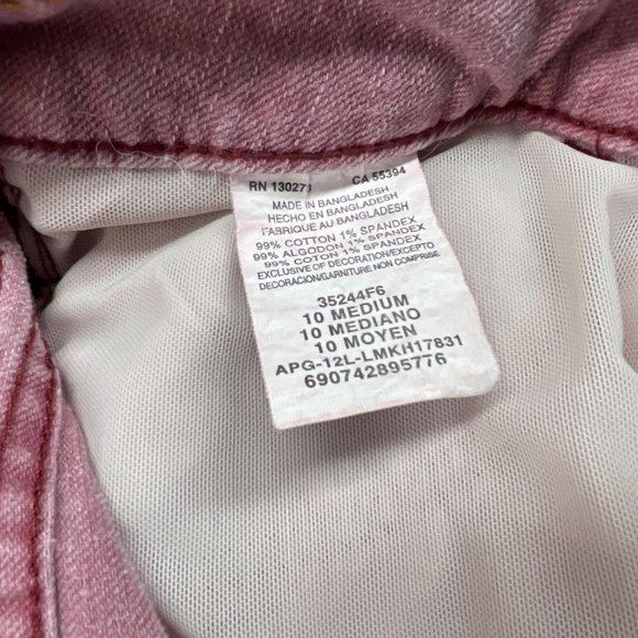 Lee Shapetastic Hidden Hold Woman’s Pink Rose Pants Size 10 With Ankle Zippers - Picture 14 of 14